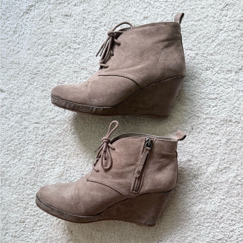 Target - Suede Wedges - Picture 2 of 4